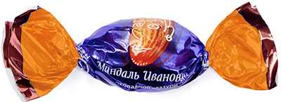 Конфеты Миндаль Иванович в карамели в шоколадной глазури