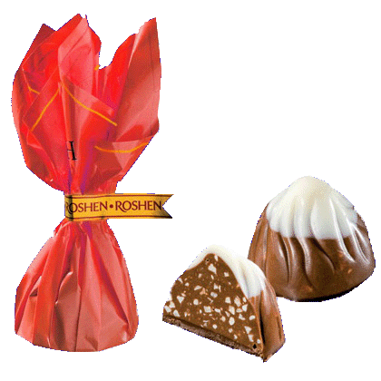 Пралиновые конфеты Монблан с шоколадом и дробленым лесным орехом