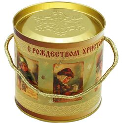 Туба из навивного картона Рождество